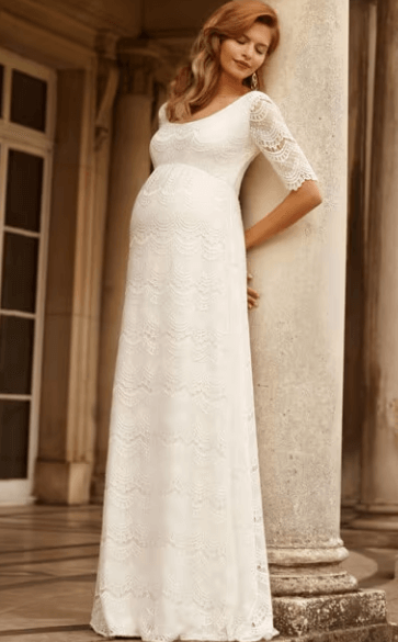 Adorable Wedding dresses for pregnant brides