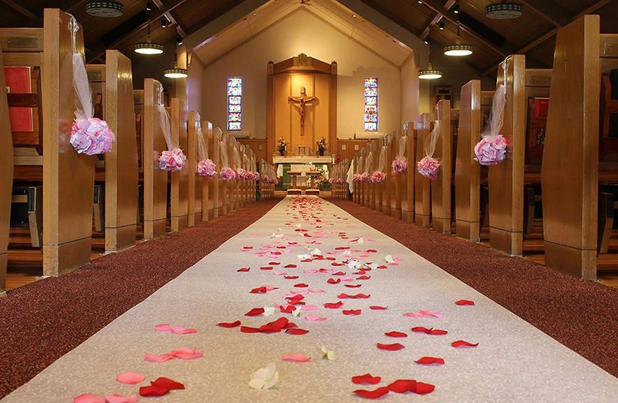 Simple Wedding Decorations Idea for Church