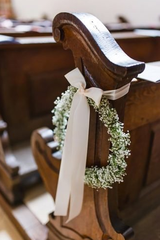 Simple Weddings Decorations Idea for Church