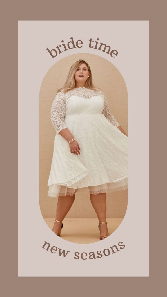 Wedding dresses for plus size older bride