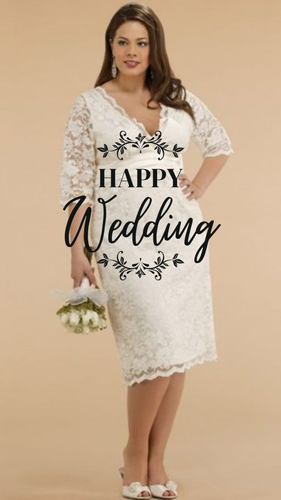 Wedding dresses for plus size older brides